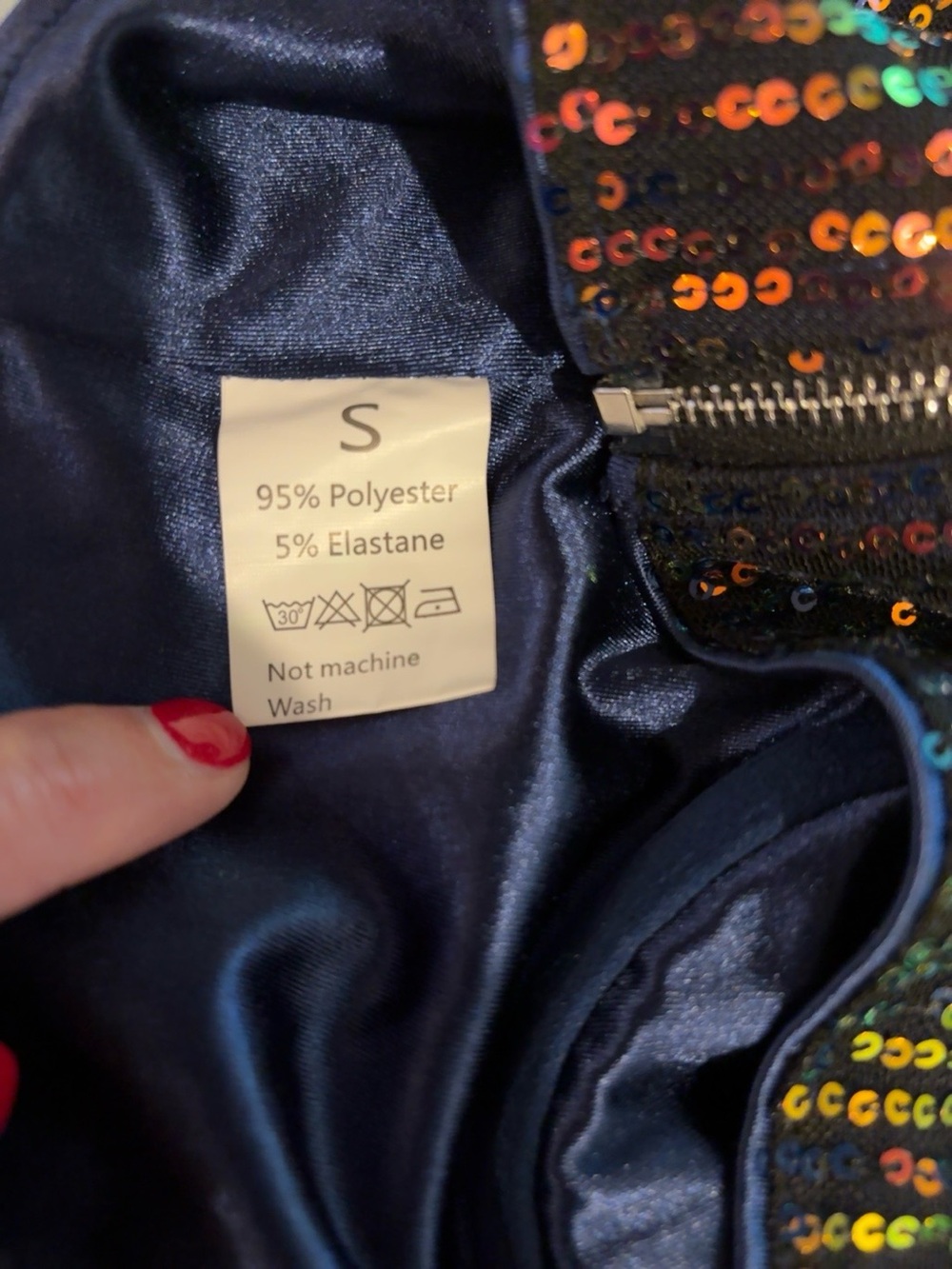 Sequin Underwire Bralette Top in Multicolor - Picture 4 of 5